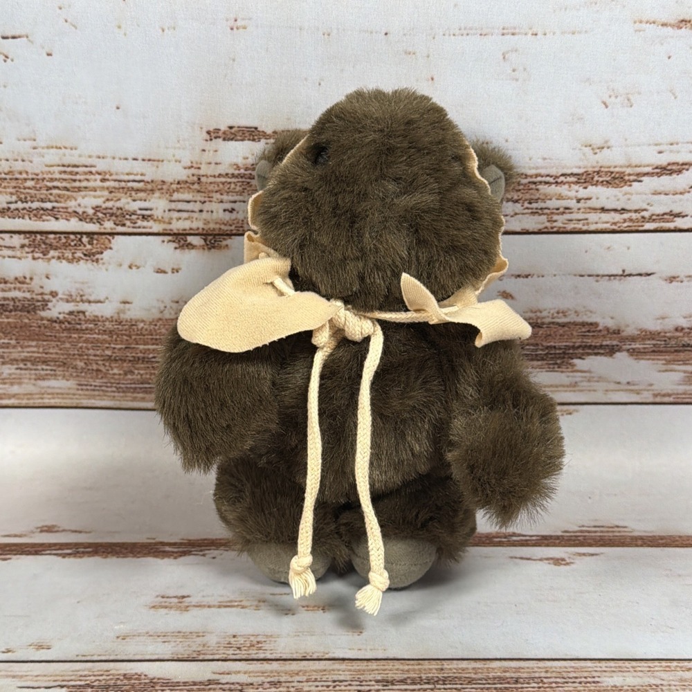 Disney Parks Star Wars Ewok Plush 8" Stuffed Animal Hooded Toy Vintage Brown